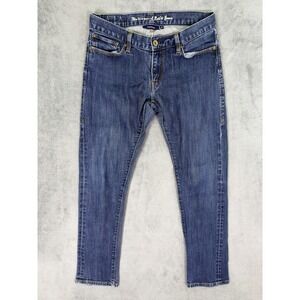 Levis 504 Jeans Womens 6M/28 Blue Tilted Straight Self-Edge Selvedge Denim‎ Rare
